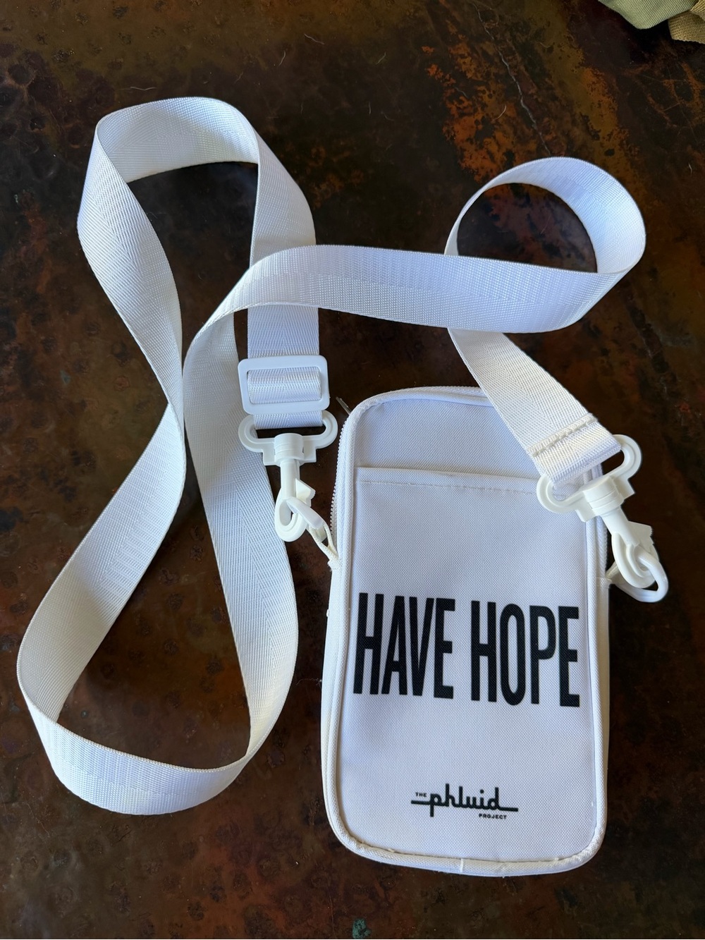 The Phluid Project Have Hope Crossbody Bag White Pride LGBTQ+ Adjustable Strap